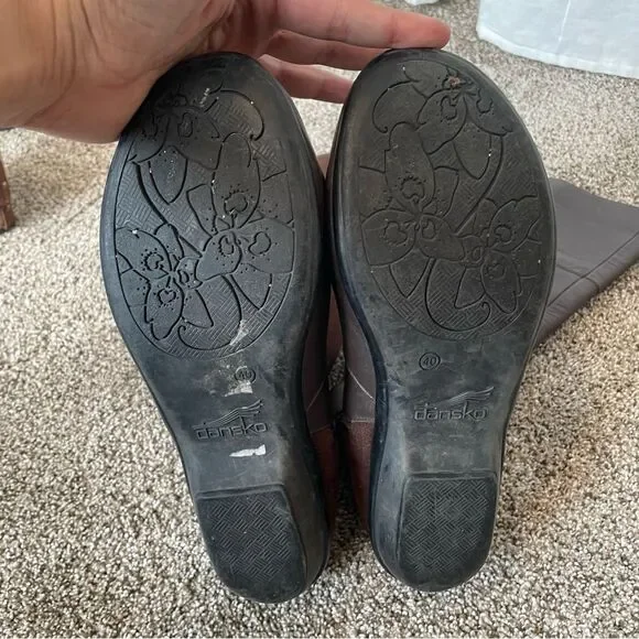 Dansko Odessa Brown Leather Knee High Boots - sz 40 - Picture 6 of 9